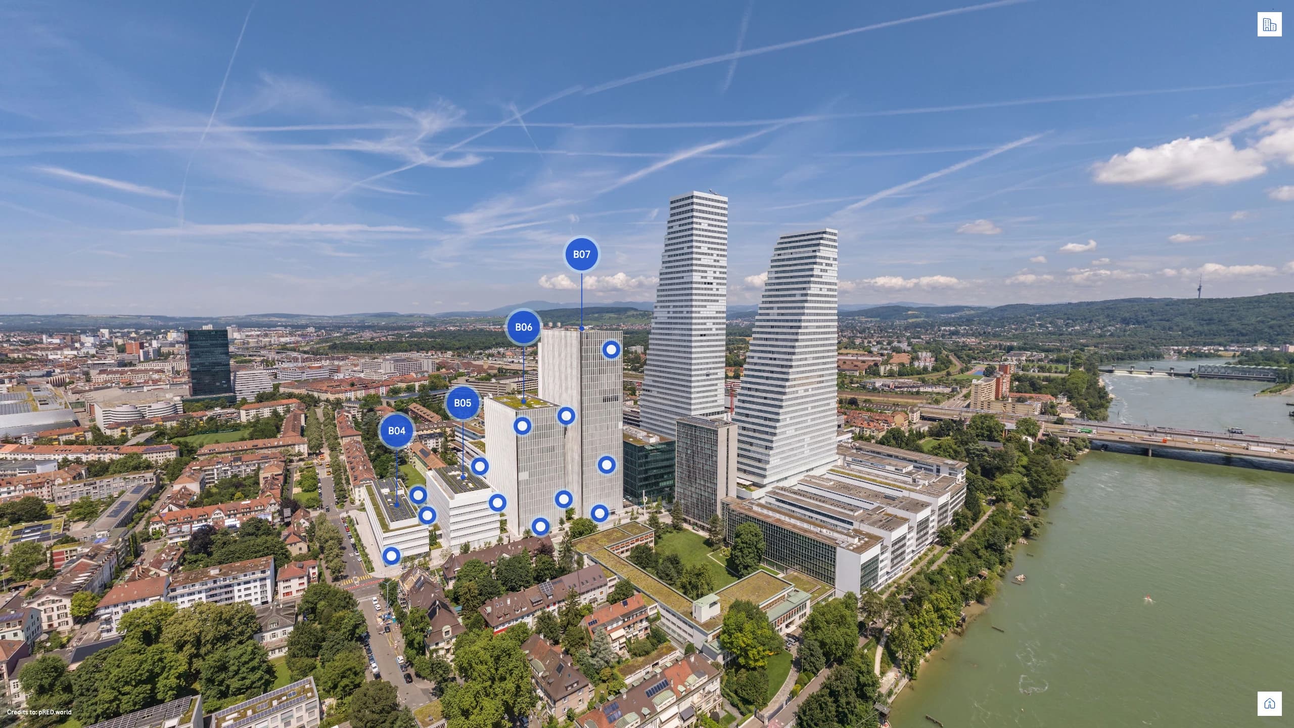 3D-Projektvisualisierung in einer realen städtischen Umgebung